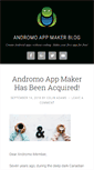 Mobile Screenshot of blog.andromo.com